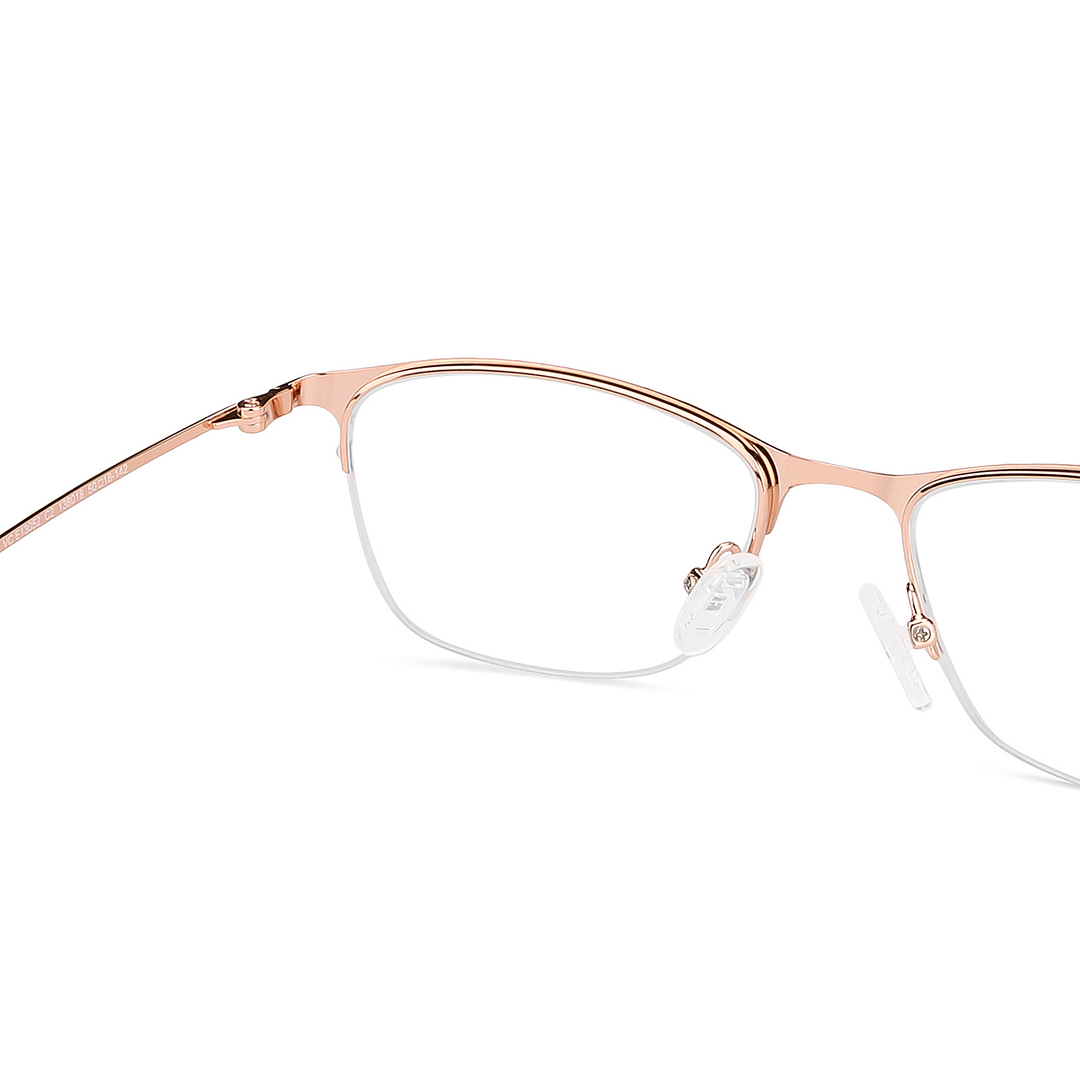 Vincent Chase Online Gold Half Rim Cat Eye right side