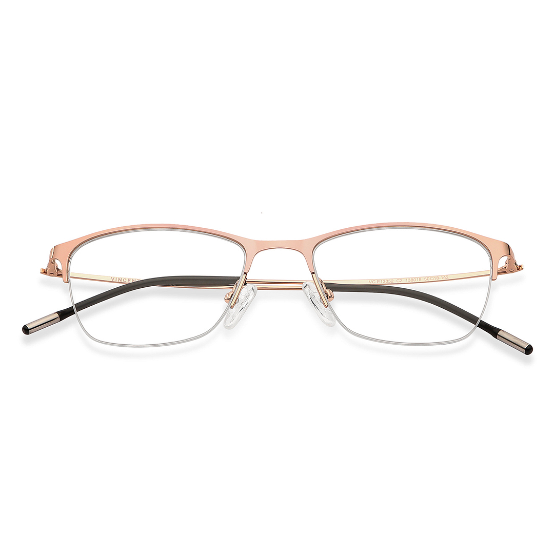 Vincent Chase Online Gold Half Rim Cat Eye left side
