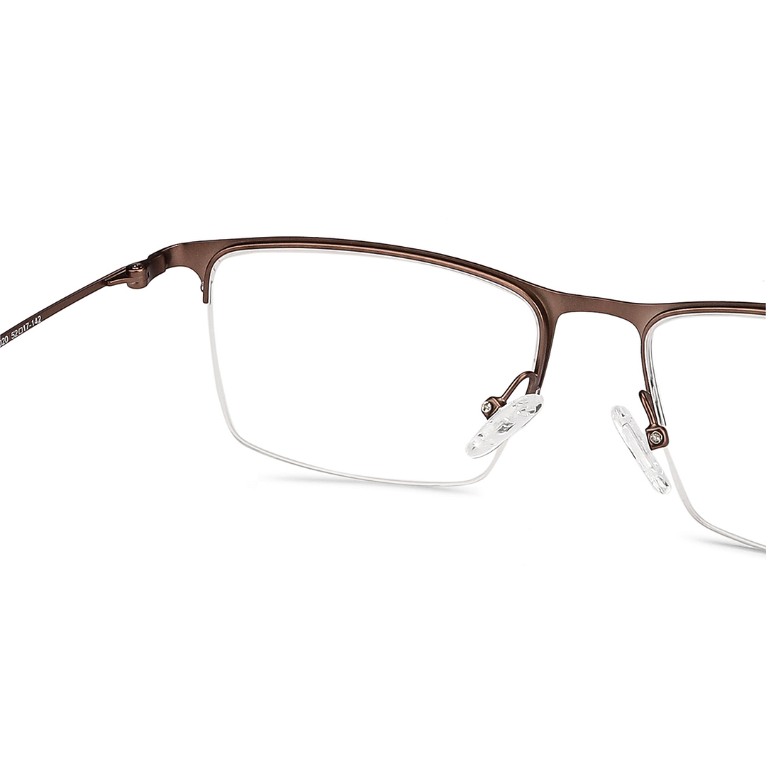 Vincent Chase Online Light Brown Half Rim Rectangle right side
