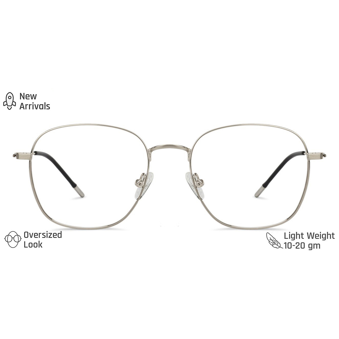 Vincent Chase Online Silver Full Rim Square left side