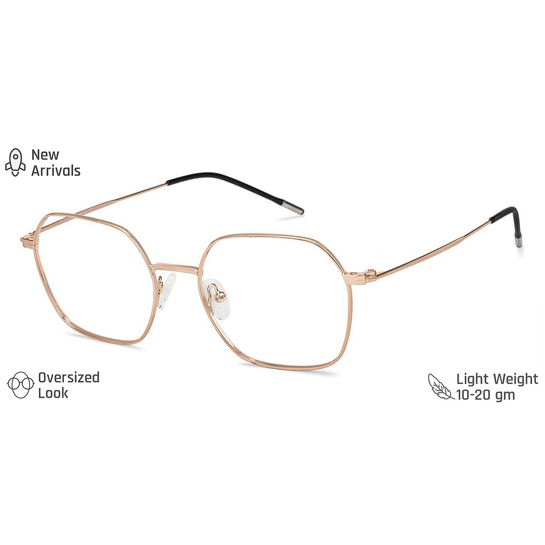 Vincent Chase Online Rose Gold Full Rim Geometric right side