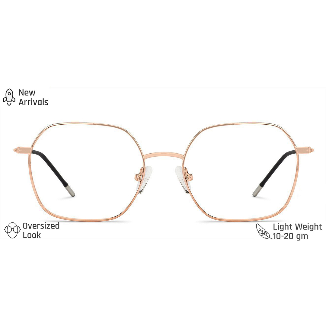 Vincent Chase Online Rose Gold Full Rim Geometric left side