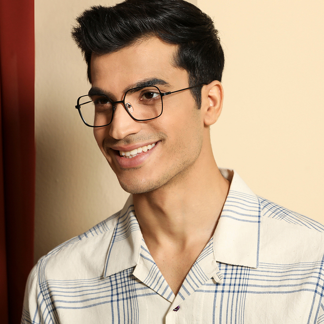 Vincent Chase Online Black Full Rim Geometric left side