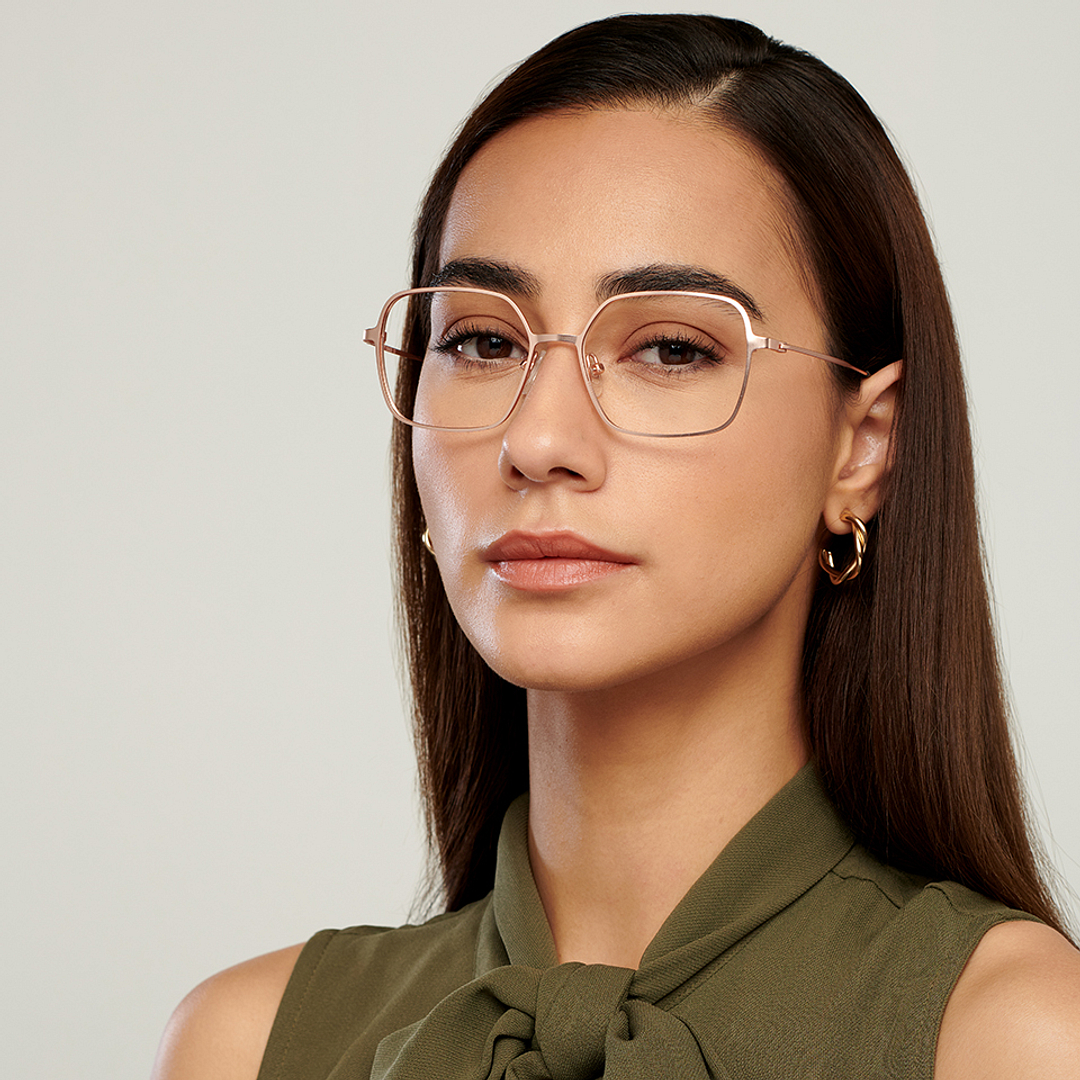 Vincent Chase Online Rose Gold Full Rim Geometric right side
