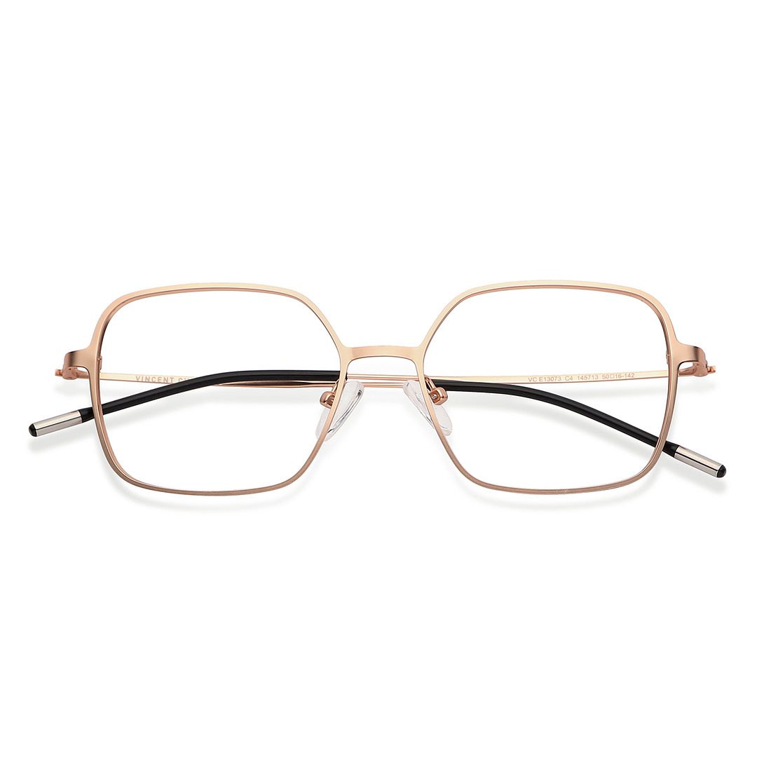 Vincent Chase Online Rose Gold Full Rim Geometric left side