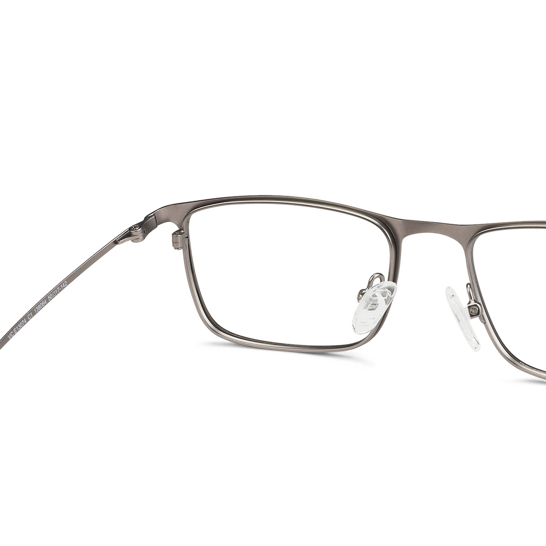 Vincent Chase Online Mid Gunmetal Full Rim Rectangle left side