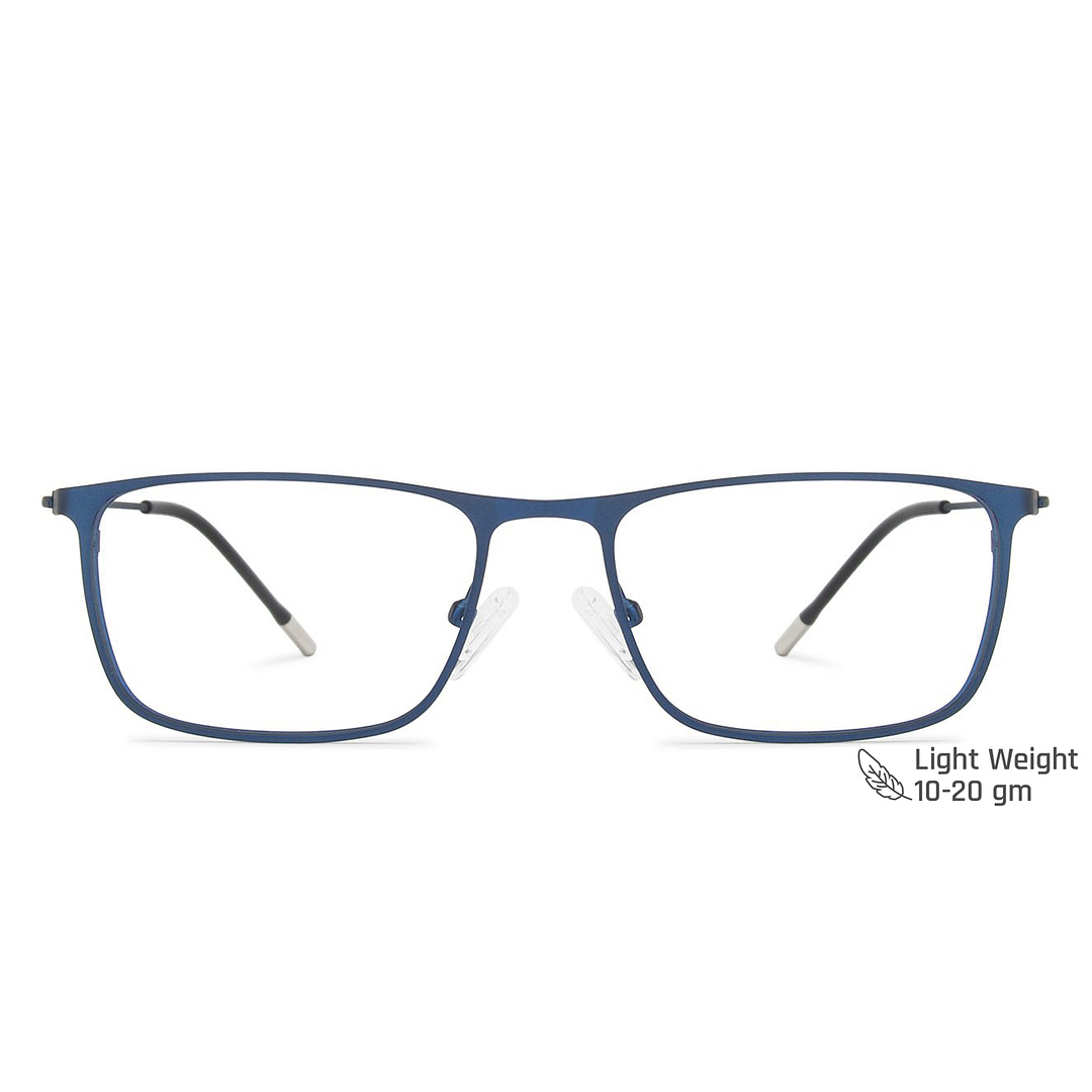 Vincent Chase Online Sky Blue Full Rim Rectangle left side