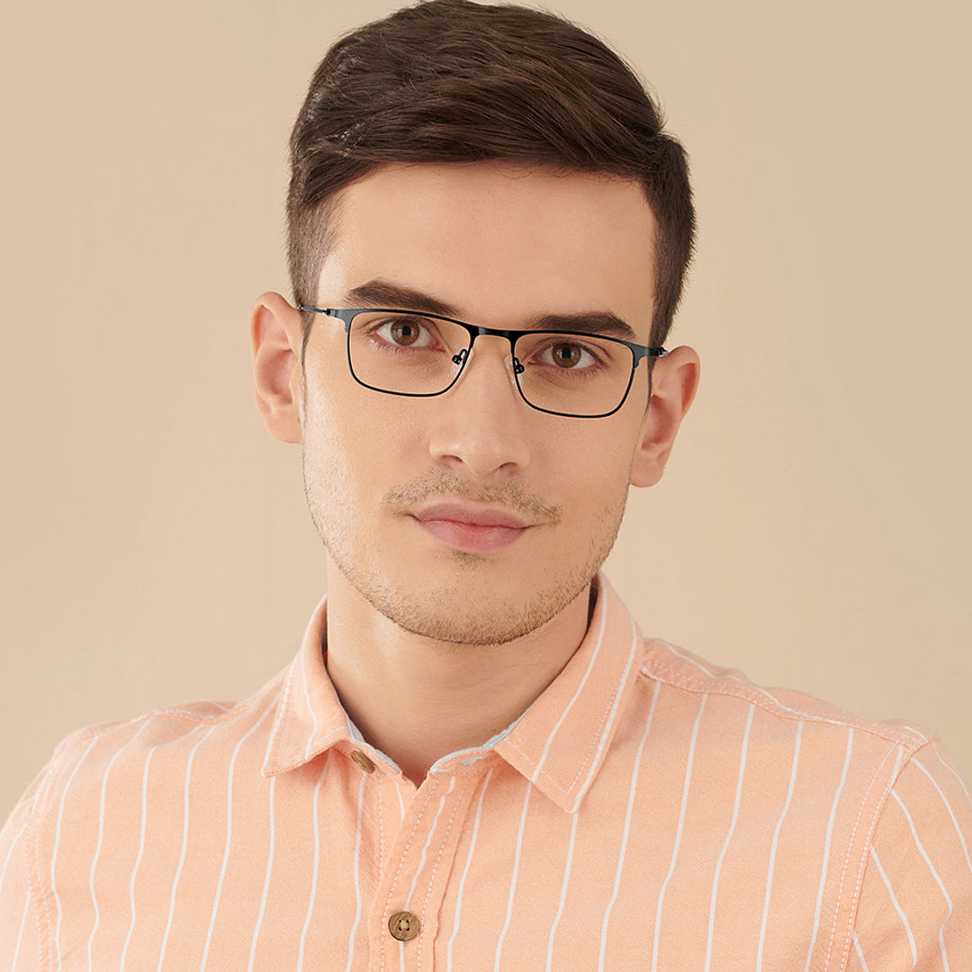 Vincent Chase Online Black Full Rim Rectangle left side