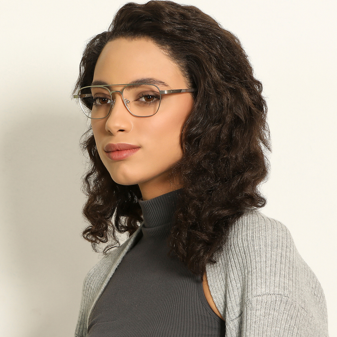 Vincent Chase Online Silver Full Rim Square right side