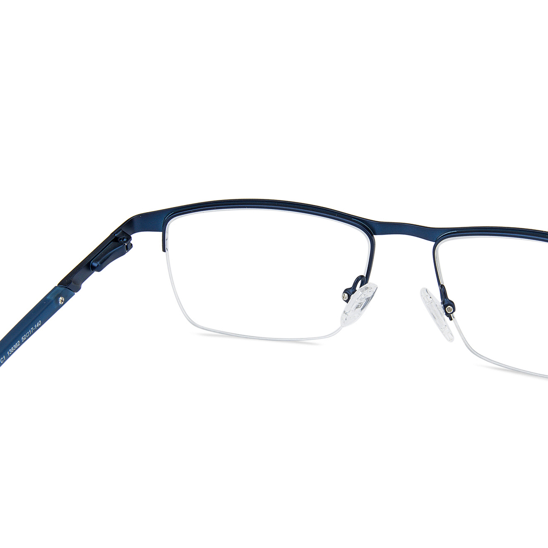 Vincent Chase Sky Blue Half Rim Rectangle right side