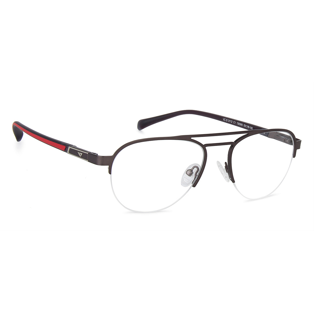 Vincent Chase Online Light Brown Half Rim Aviator left side