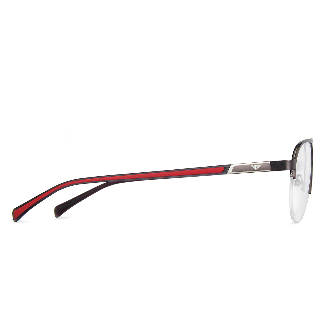 Vincent Chase Online Light Brown Half Rim Aviator right side