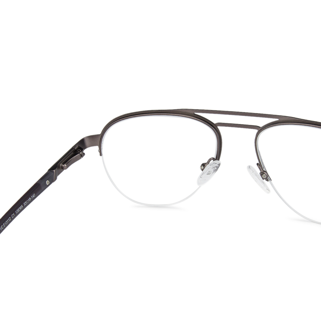 Vincent Chase Online Light Brown Half Rim Aviator left side