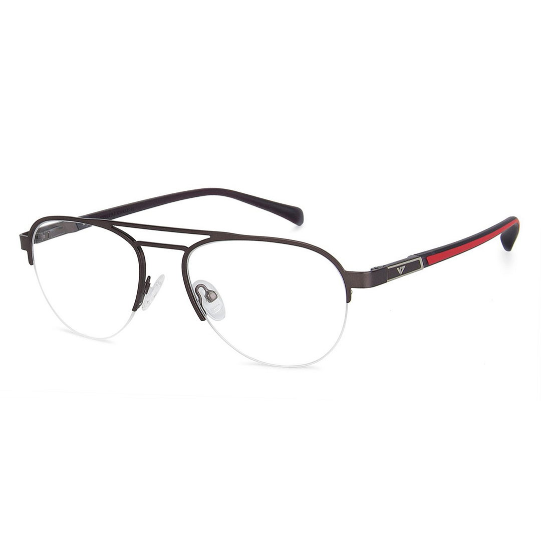 Vincent Chase Online Light Brown Half Rim Aviator right side