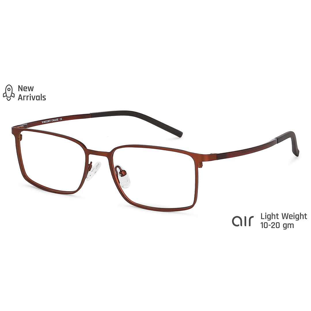 Lenskart Air Online Light Brown Full Rim Rectangle right side