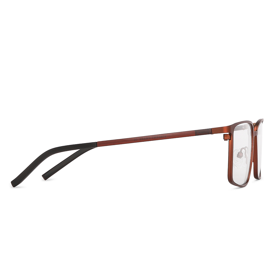 Lenskart Air Online Light Brown Full Rim Rectangle left side