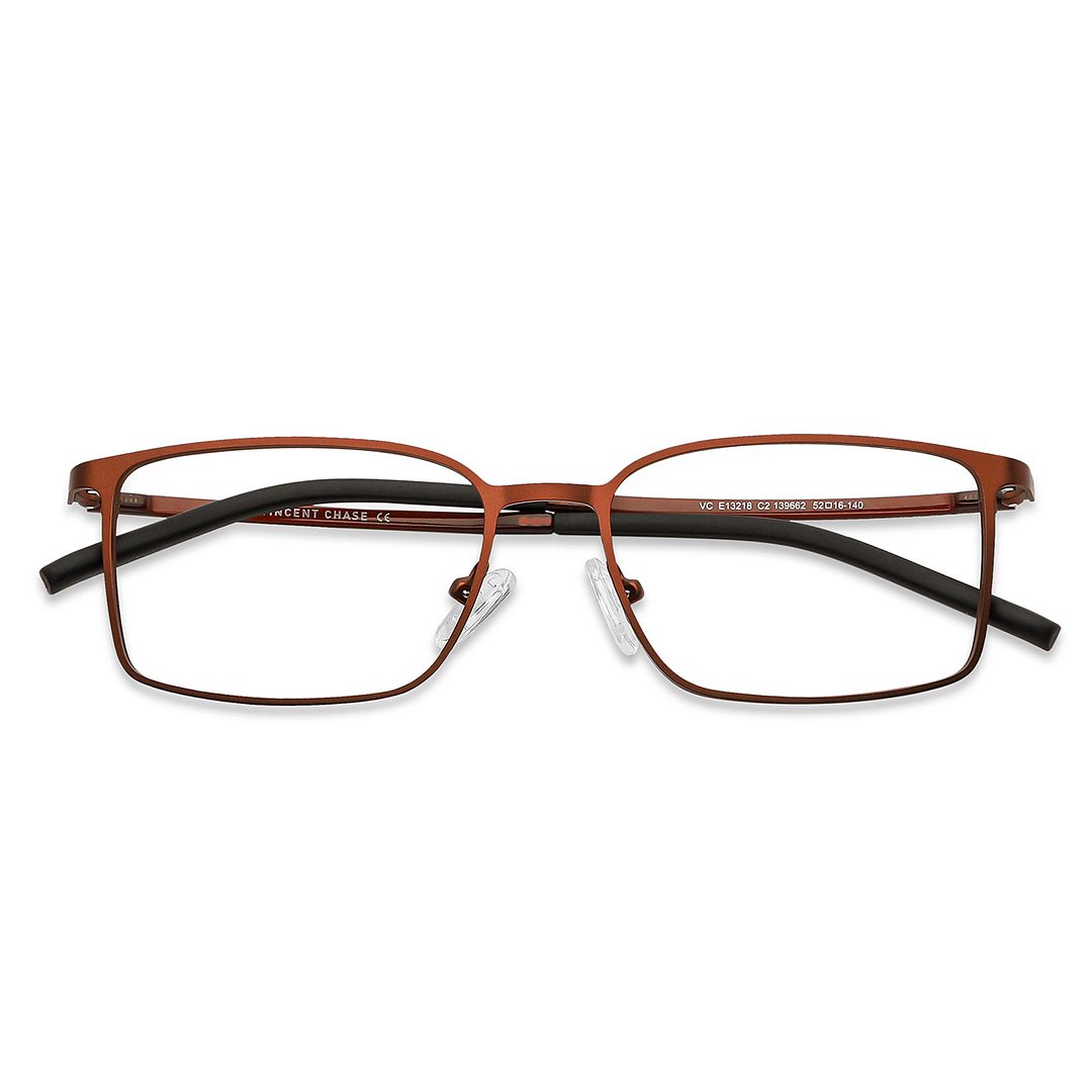 Lenskart Air Online Light Brown Full Rim Rectangle left side