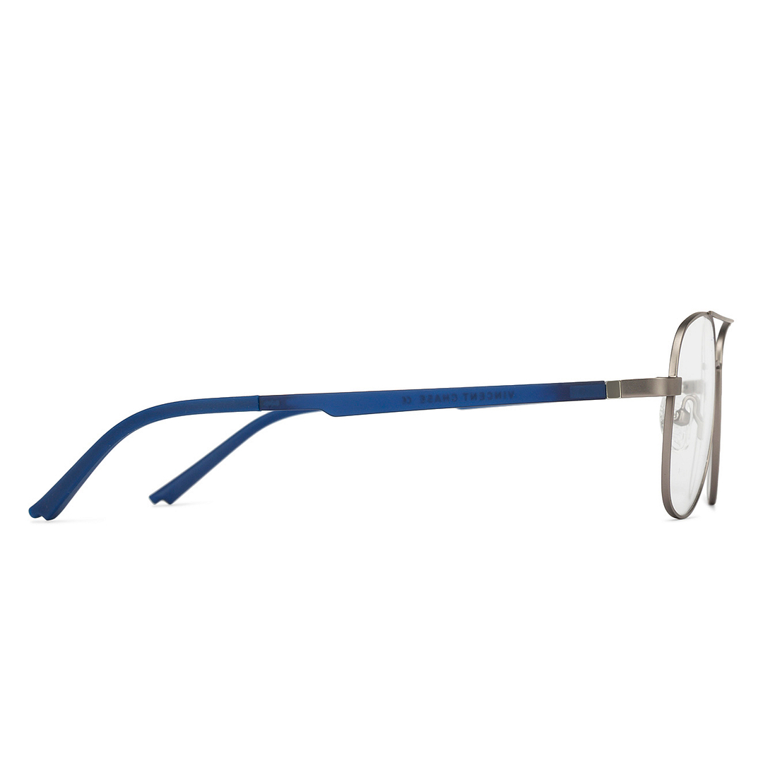 Lenskart Air Online Mid Gunmetal Full Rim Aviator left side