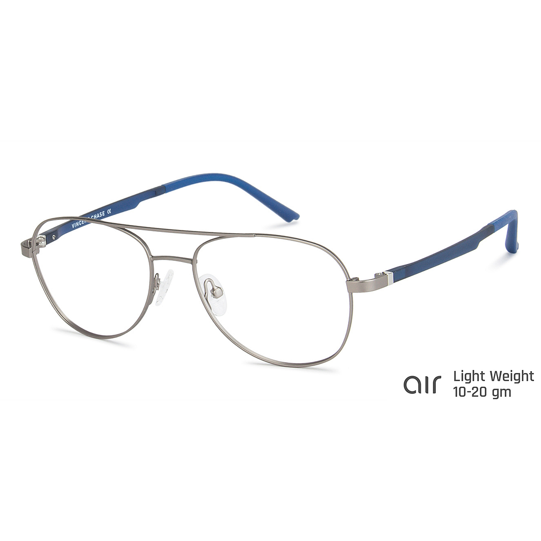 Lenskart Air Online Mid Gunmetal Full Rim Aviator right side