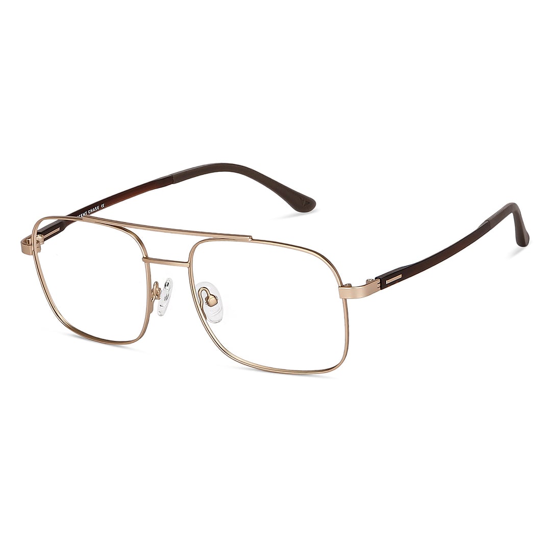 Lenskart Air Online Gold Full Rim Square right side