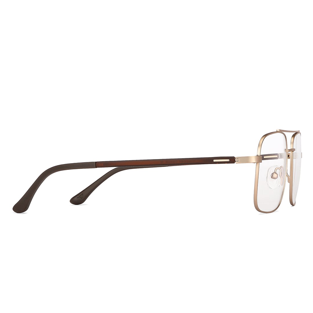 Lenskart Air Online Gold Full Rim Square left side