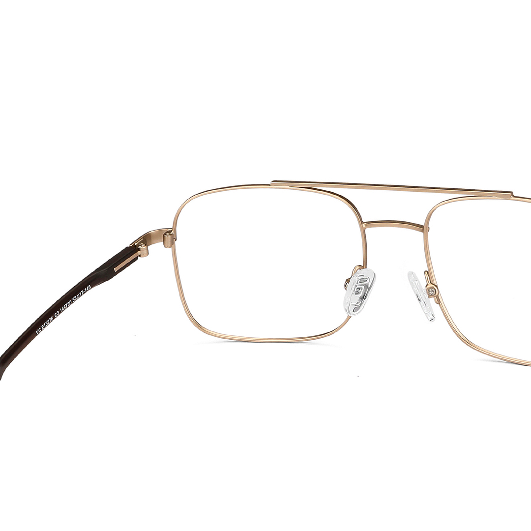 Lenskart Air Online Gold Full Rim Square right side