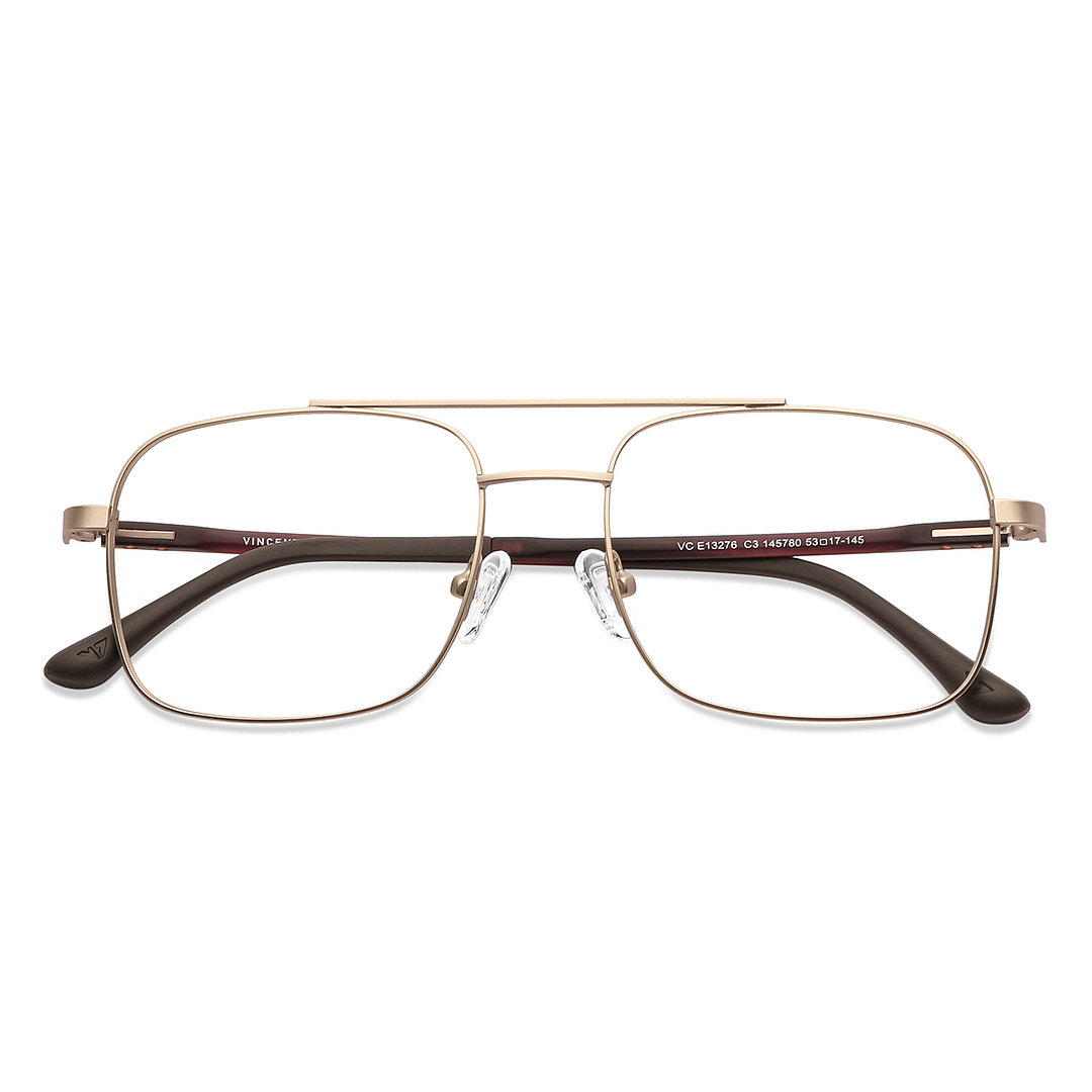 Lenskart Air Online Gold Full Rim Square left side