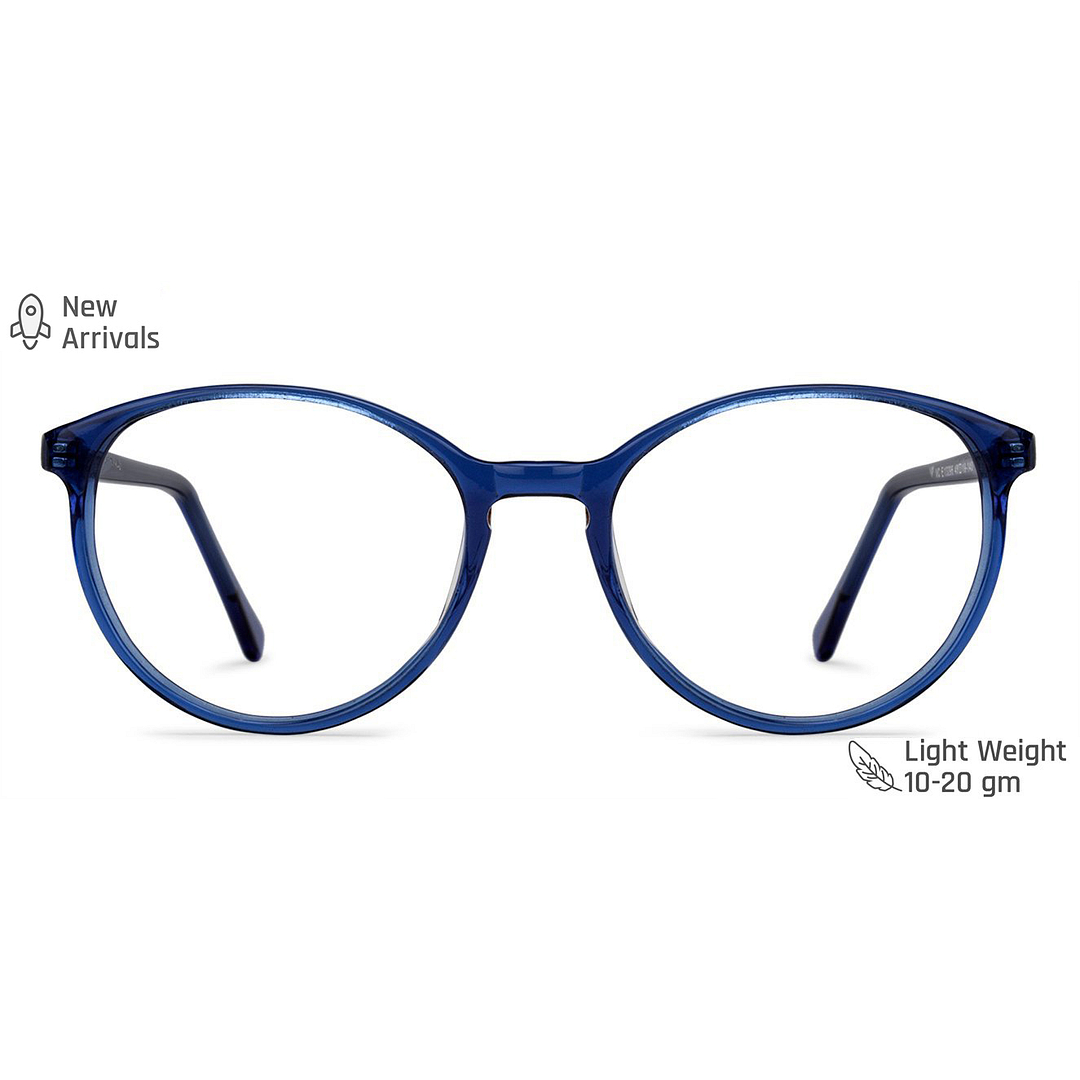Vincent Chase Online Blue Transparent Full Rim Round left side