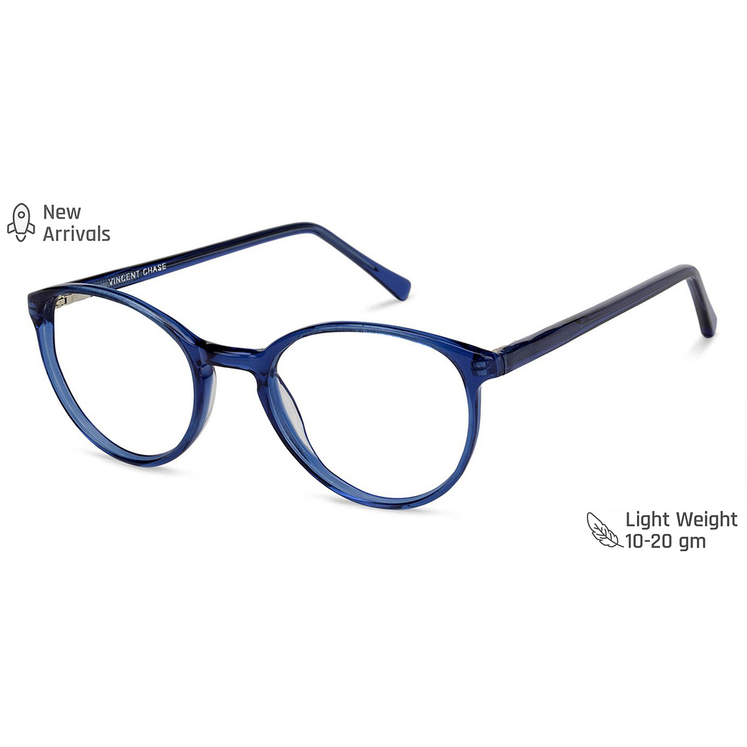 Vincent Chase Online Blue Transparent Full Rim Round right side