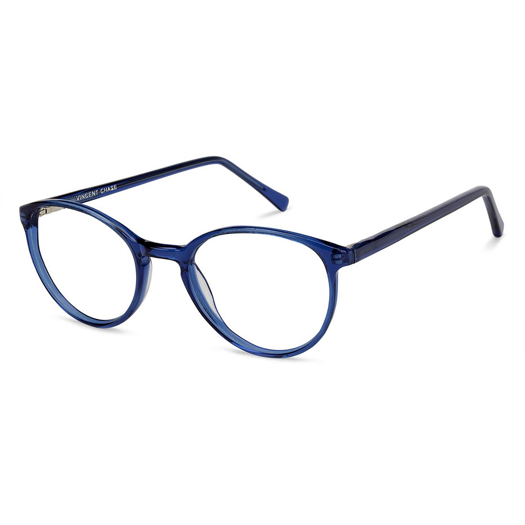 Vincent Chase Online Blue Transparent Full Rim Round left side