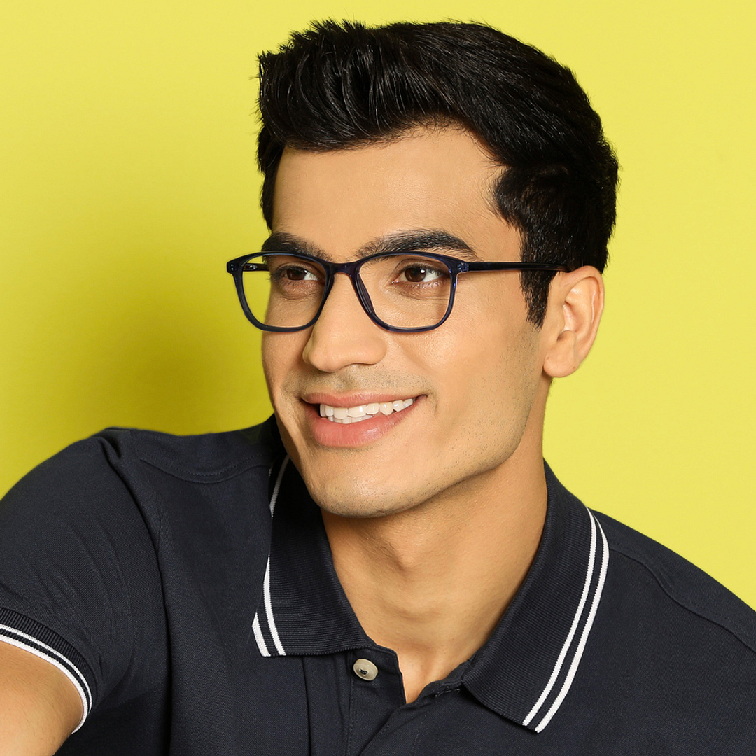 Vincent Chase Online Blue Transparent Full Rim Square left side