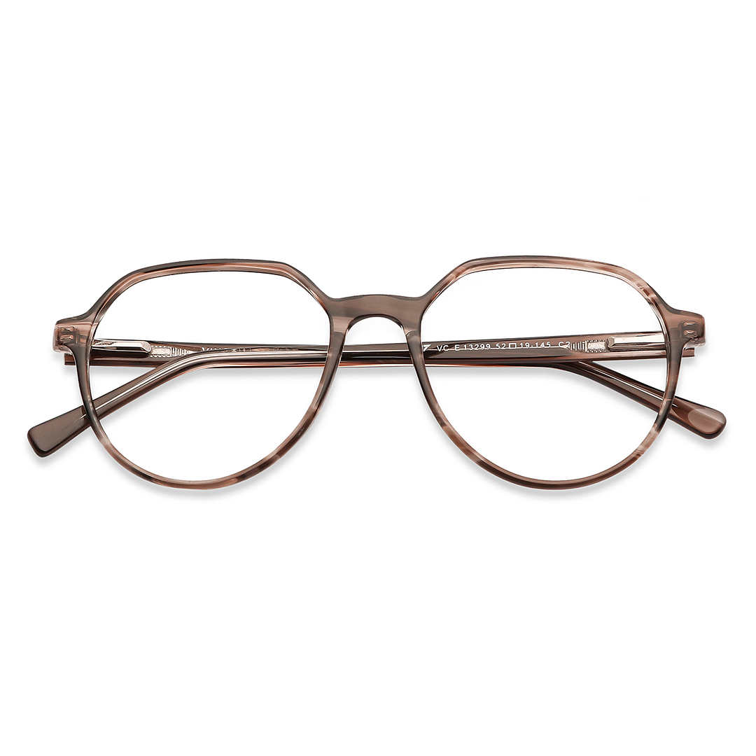Vincent Chase Online Light Brown Full Rim Geometric left side
