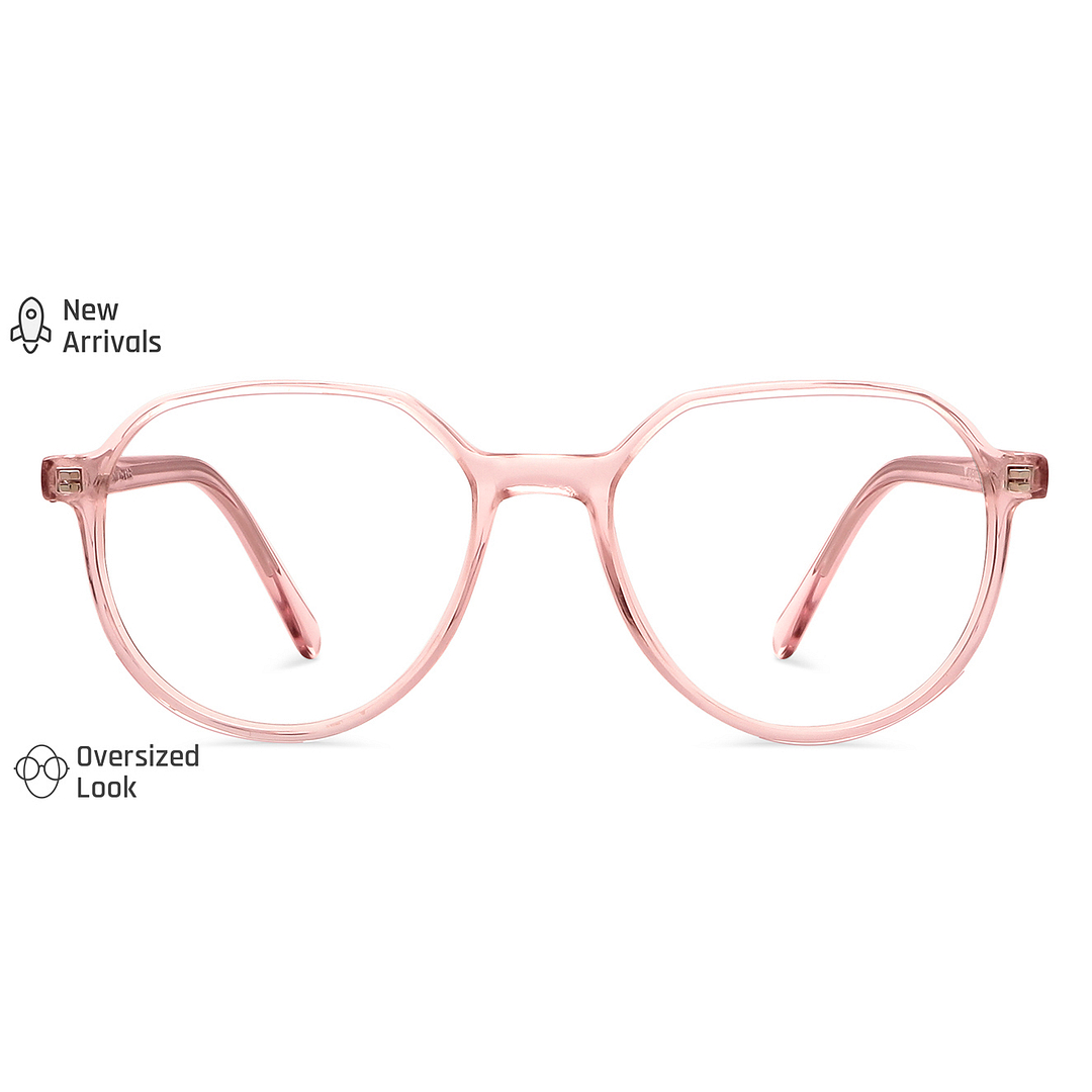 Vincent Chase Online Pink Transparent Full Rim Geometric left side