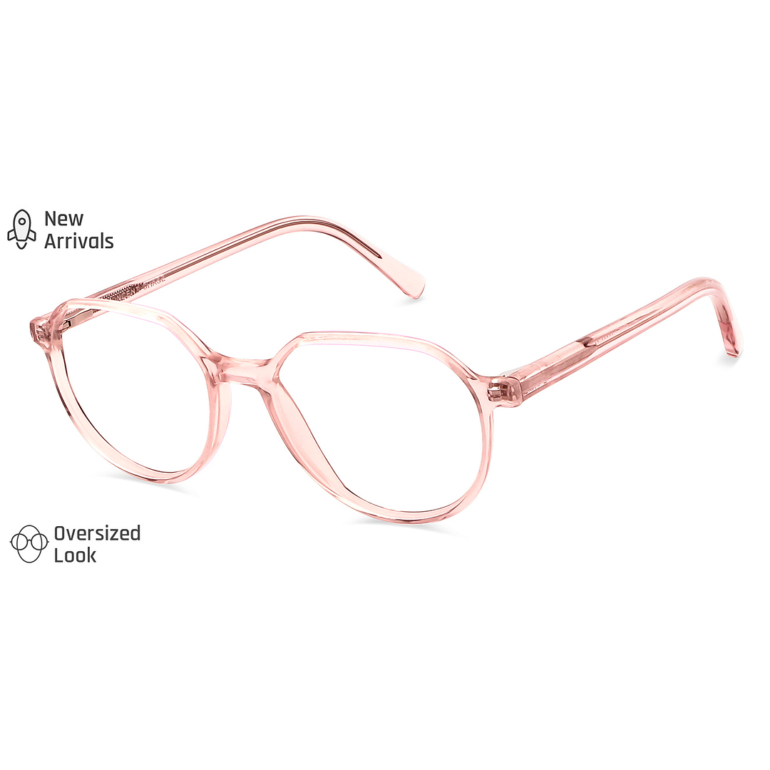 Vincent Chase Online Pink Transparent Full Rim Geometric right side