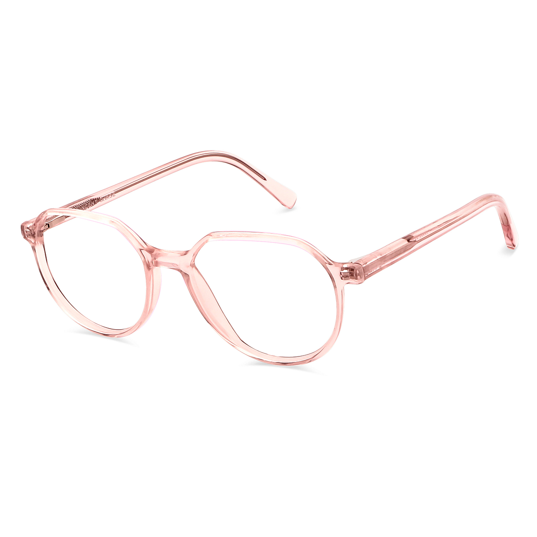 Vincent Chase Online Pink Transparent Full Rim Geometric right side