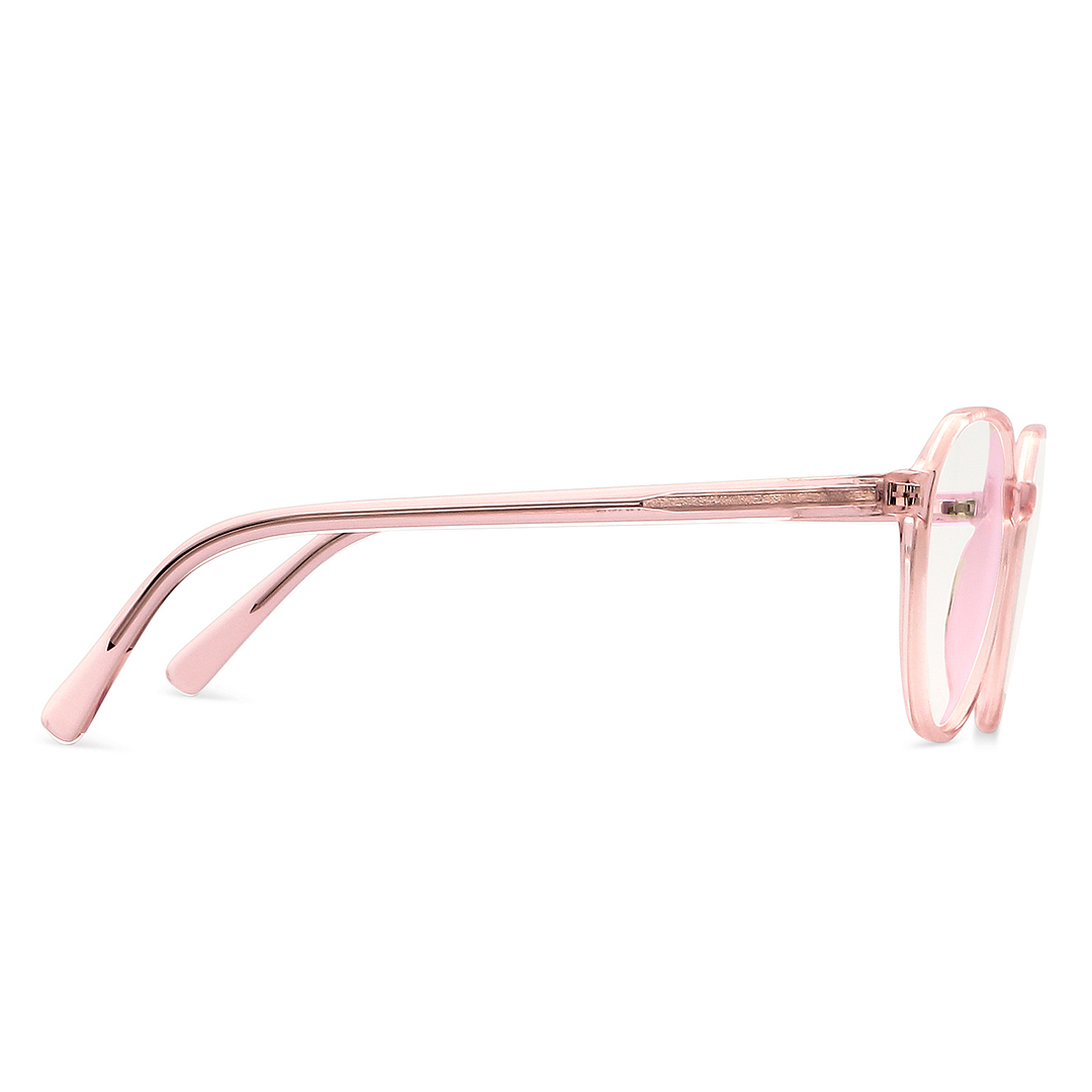 Vincent Chase Online Pink Transparent Full Rim Geometric left side