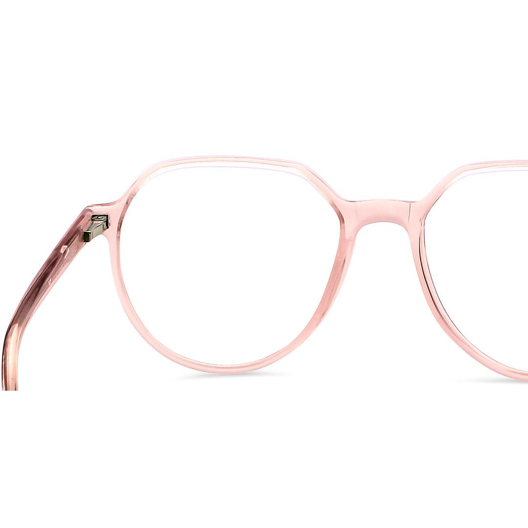 Vincent Chase Online Pink Transparent Full Rim Geometric right side