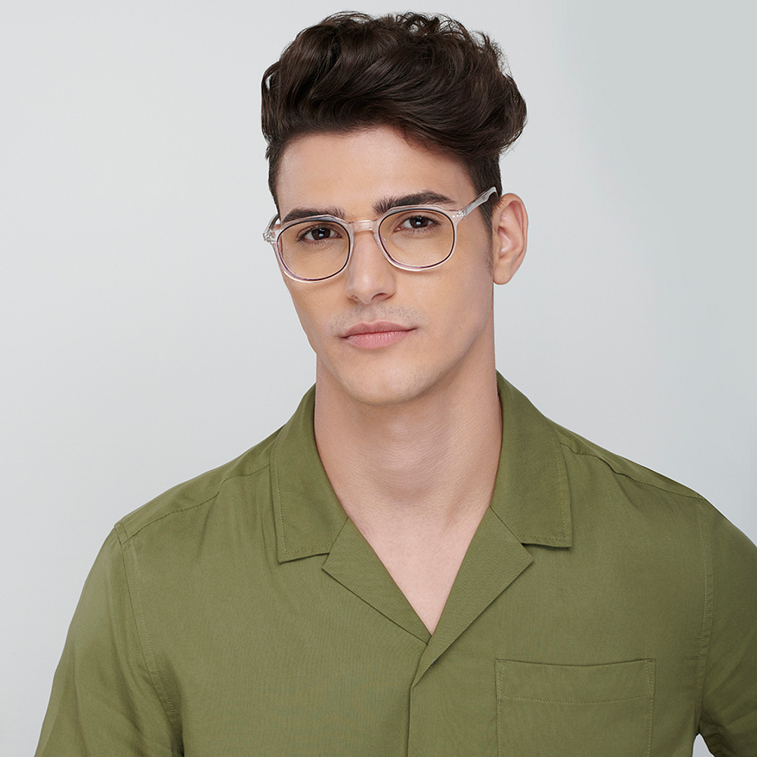 Vincent Chase Online Purple Transparent Full Rim Geometric right side