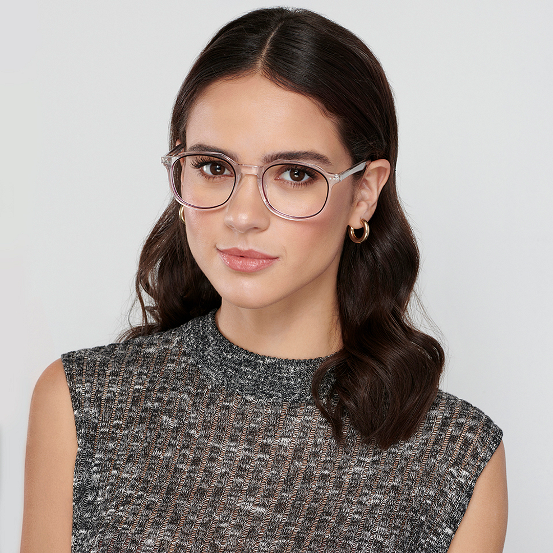 Vincent Chase Online Purple Transparent Full Rim Geometric right side