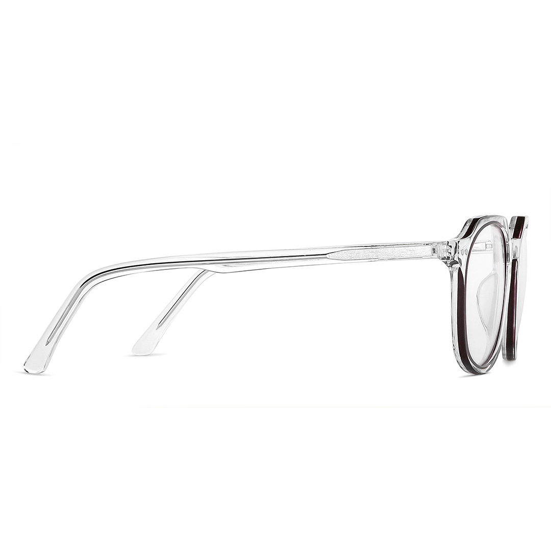 Vincent Chase Online Purple Transparent Full Rim Geometric left side