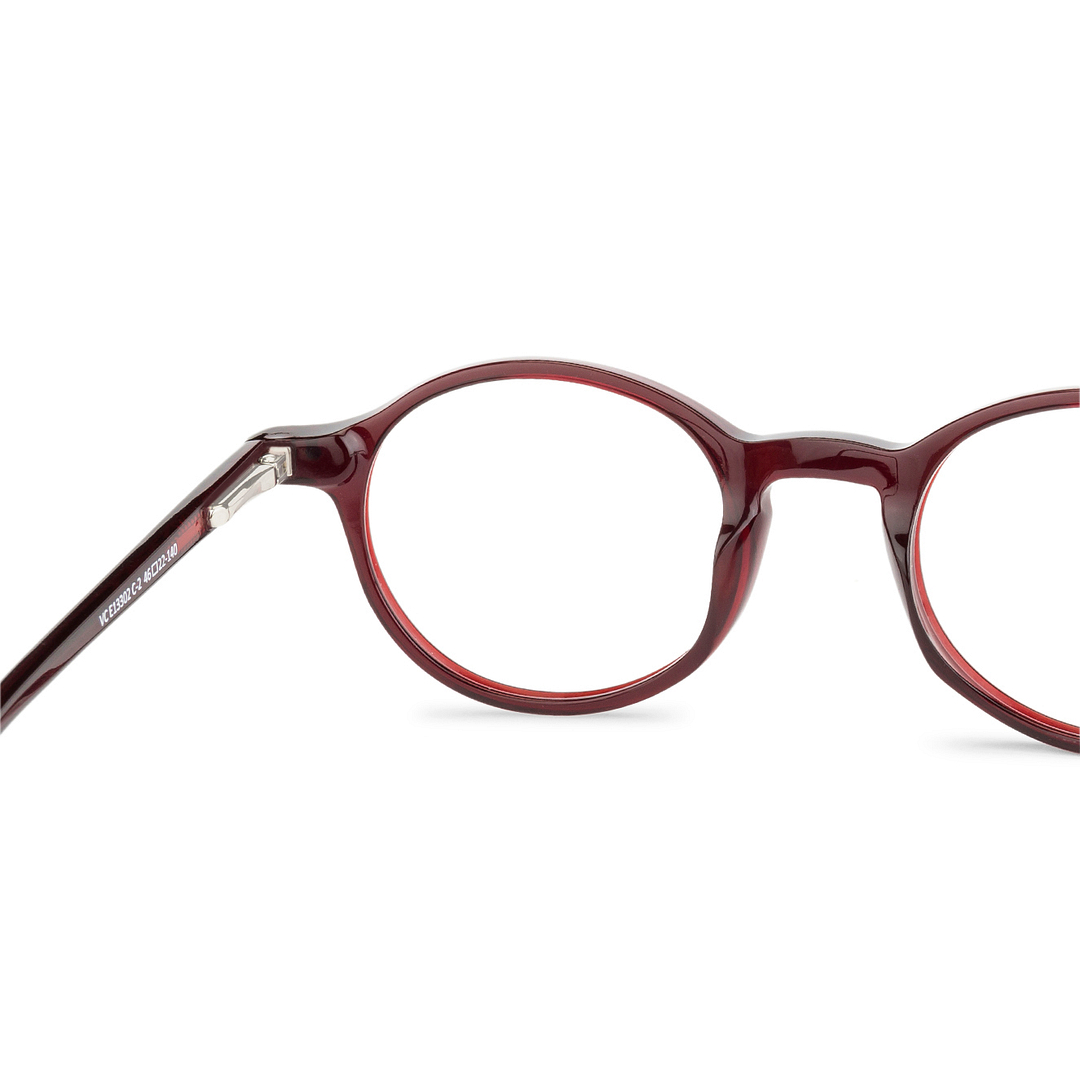 Vincent Chase Online Red Transparent Full Rim Round right side