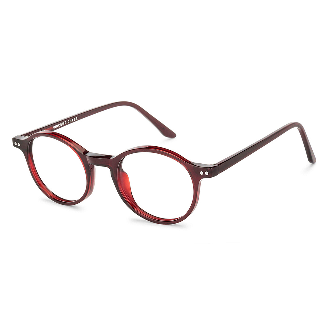 Vincent Chase Online Red Transparent Full Rim Round right side