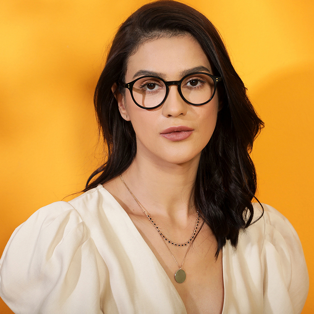 Vincent Chase Online Black Full Rim Round left side