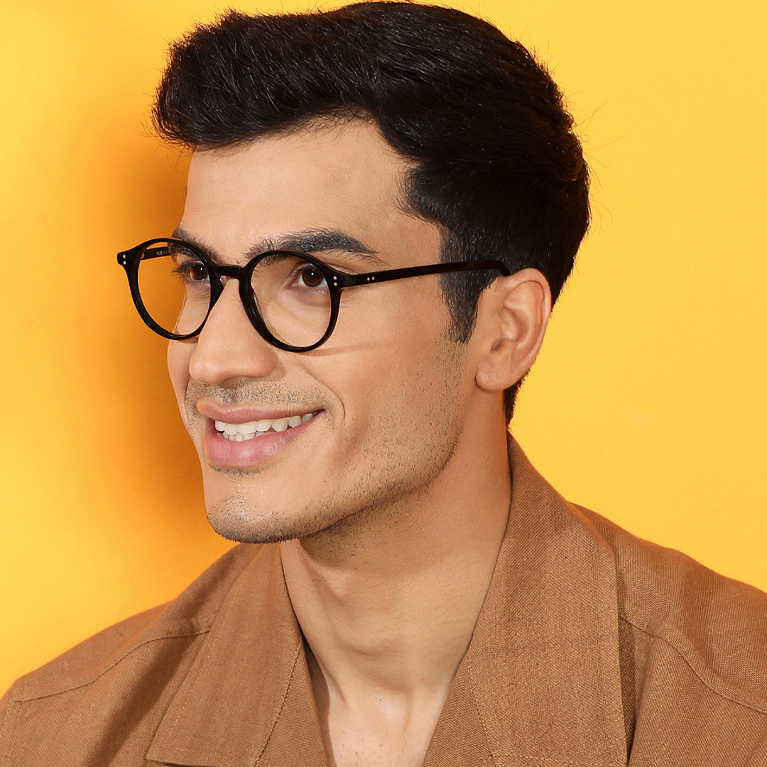 Vincent Chase Online Black Full Rim Round left side