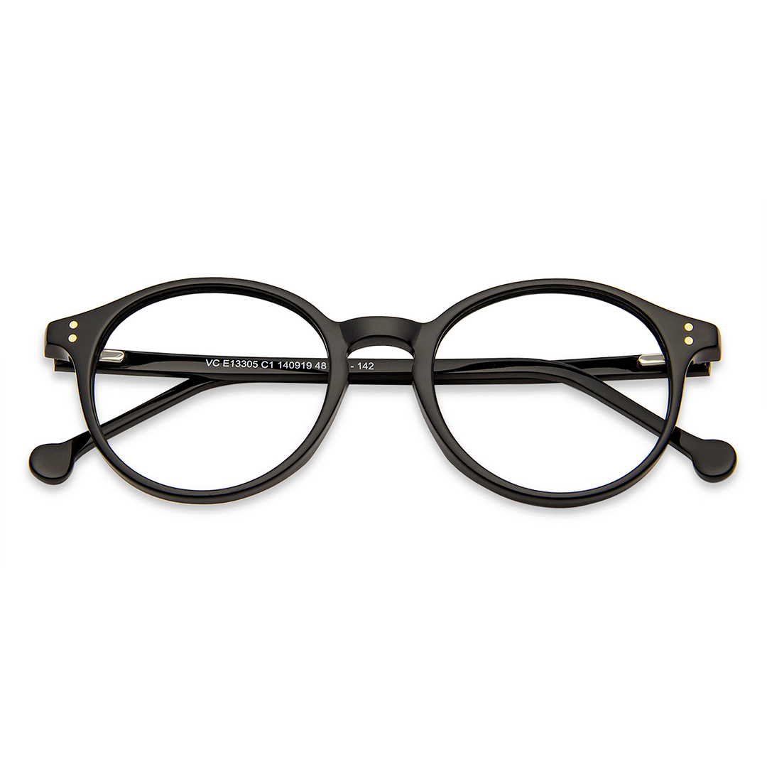Vincent Chase Online Black Full Rim Round left side
