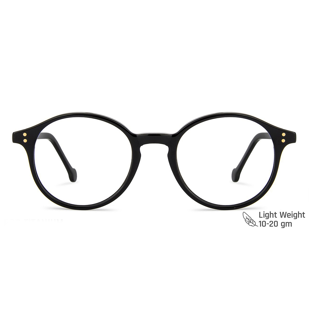 Vincent Chase Online Black Full Rim Round left side