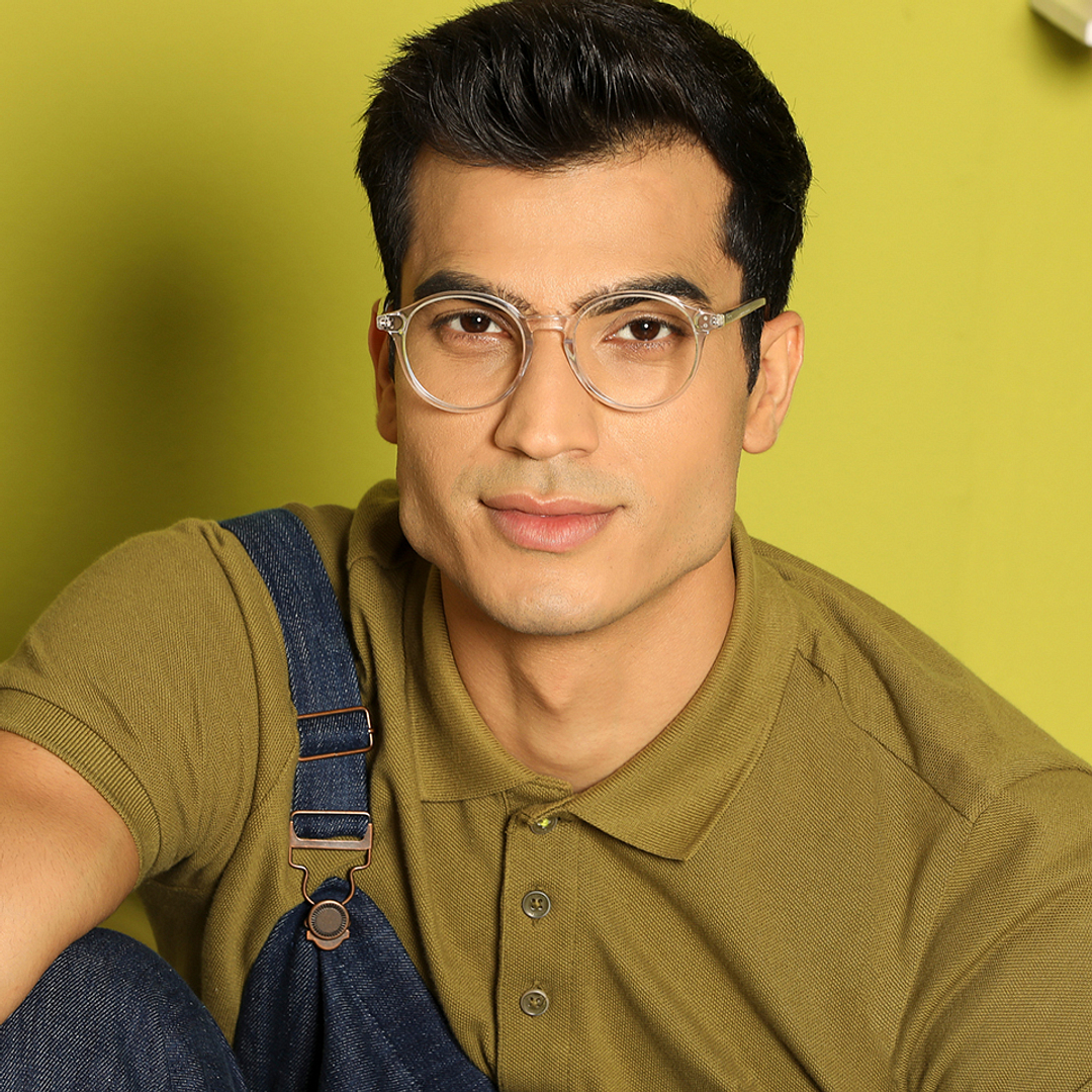 Vincent Chase Online Crystal Transparent Full Rim Round right side