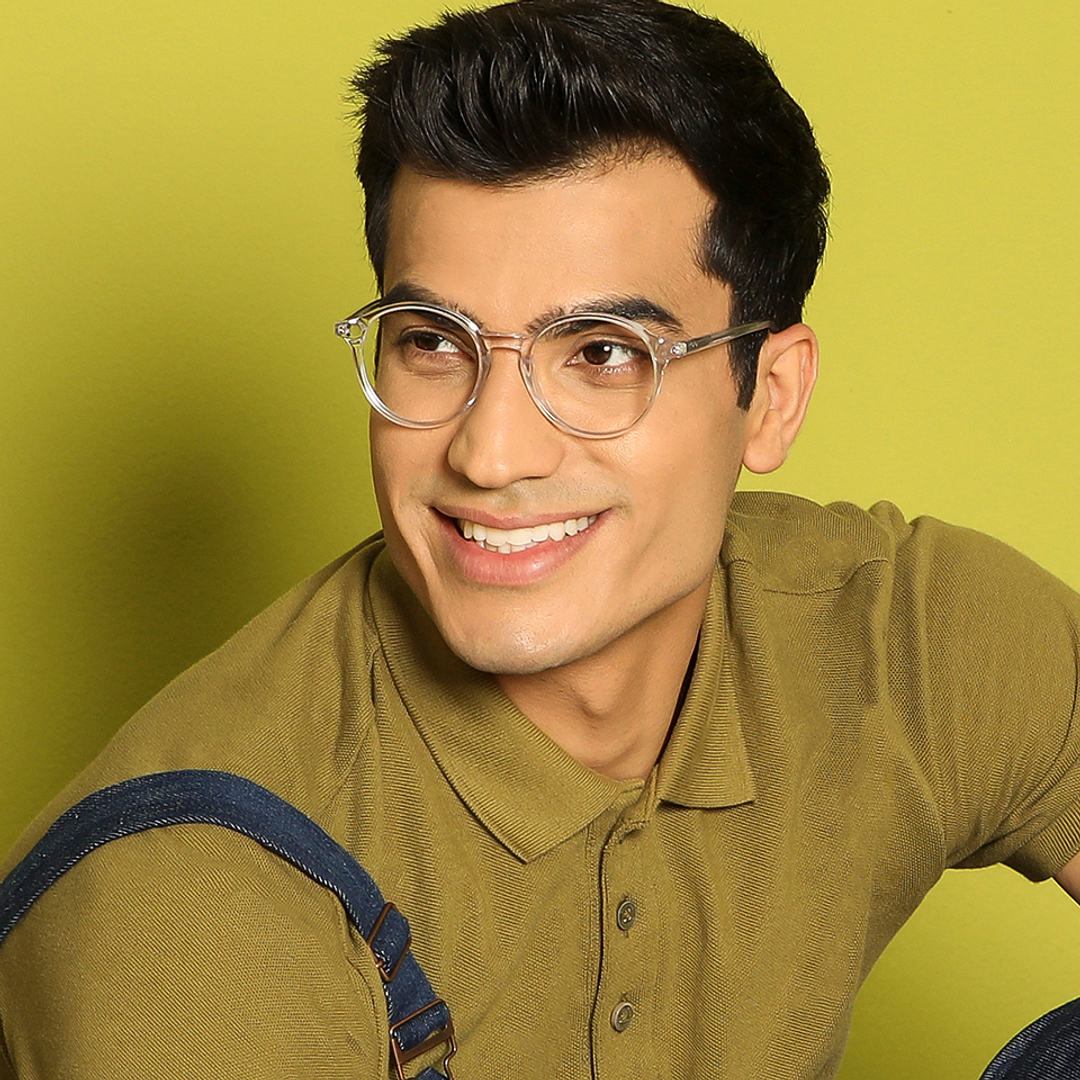 Vincent Chase Online Crystal Transparent Full Rim Round left side