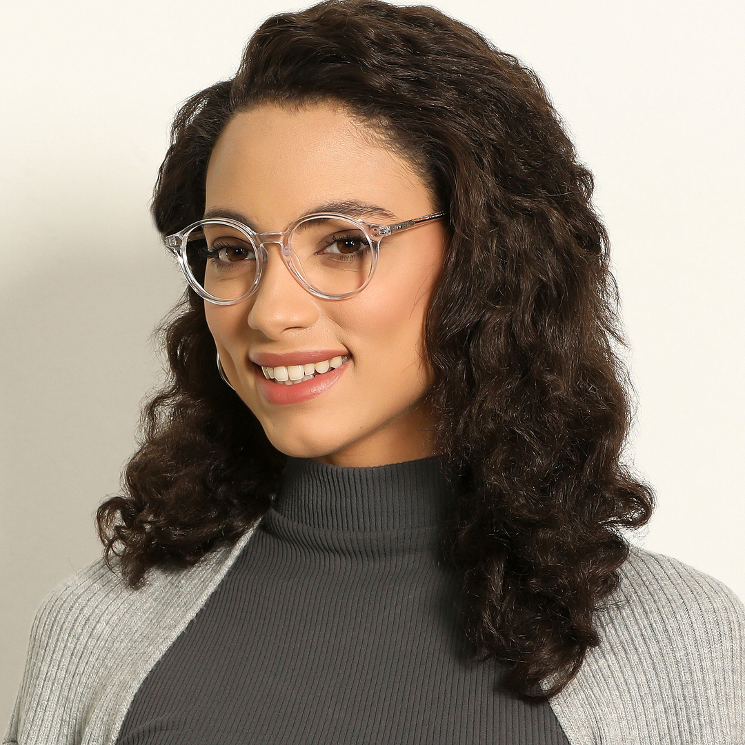 Vincent Chase Online Crystal Transparent Full Rim Round right side