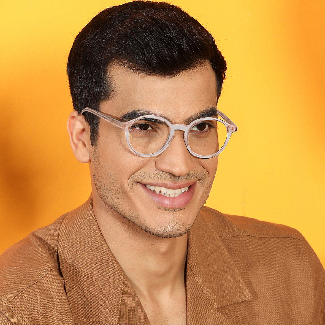 Vincent Chase Online Pink Transparent Full Rim Round left side